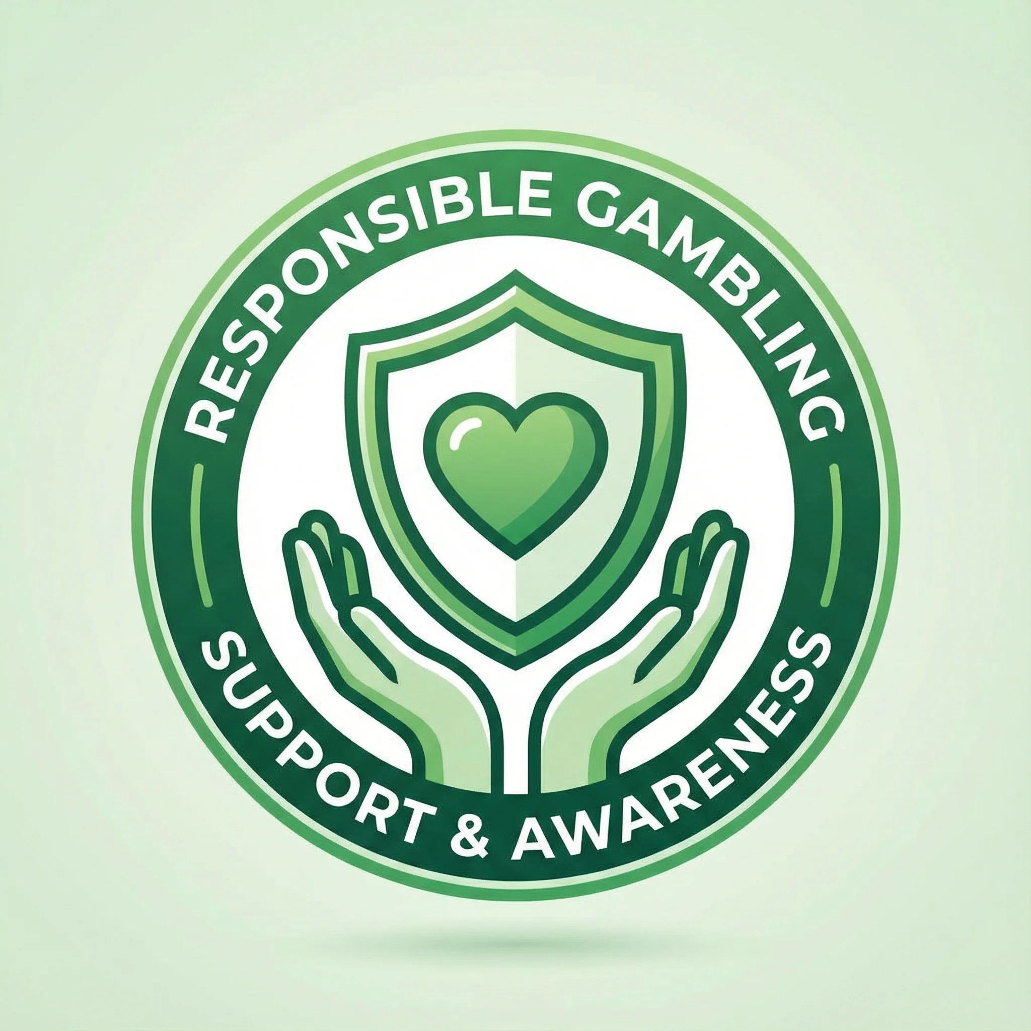 Icono de juego responsable con escudo protector