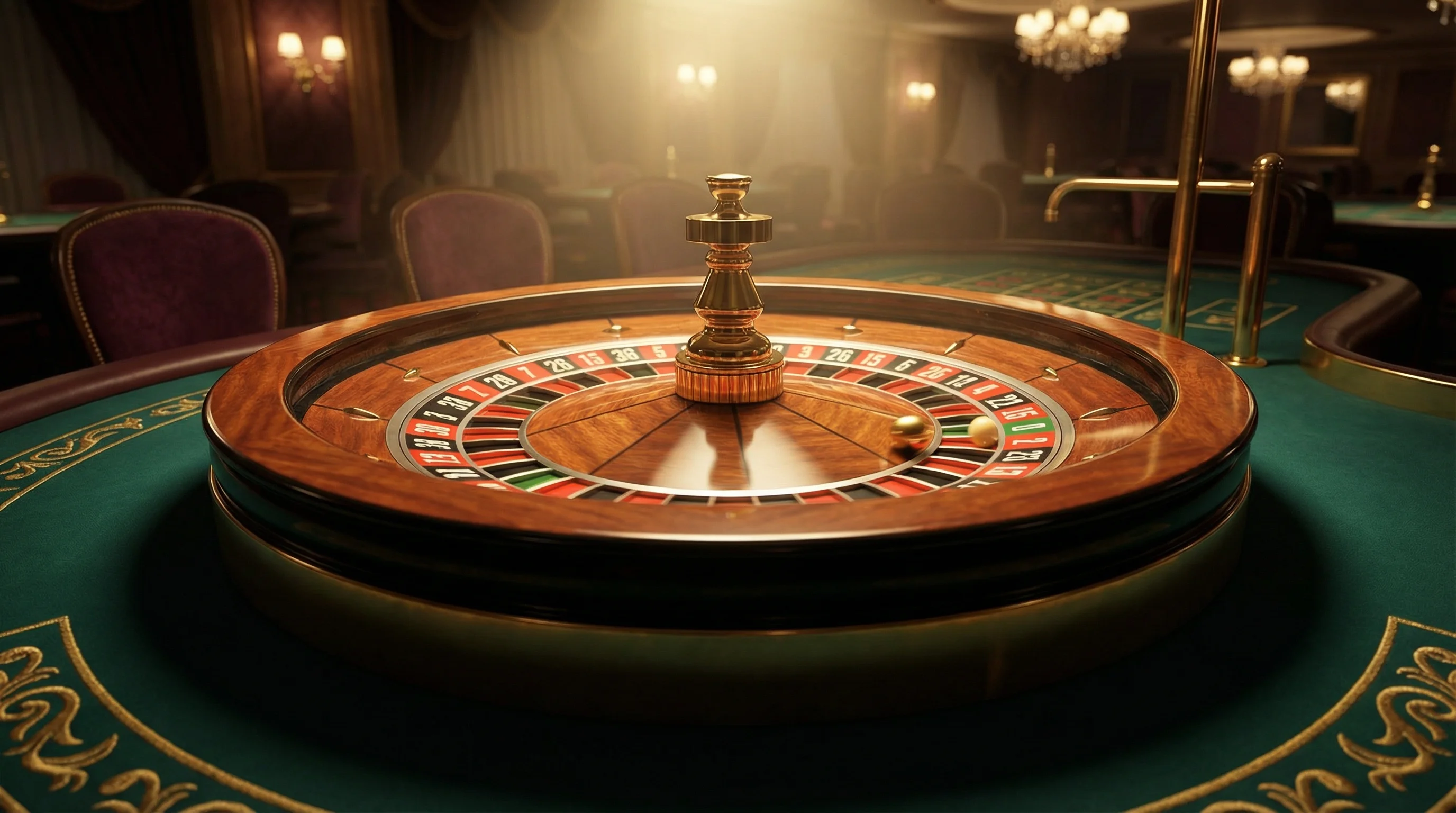 Ruleta europea girando con bola dorada en betway mx